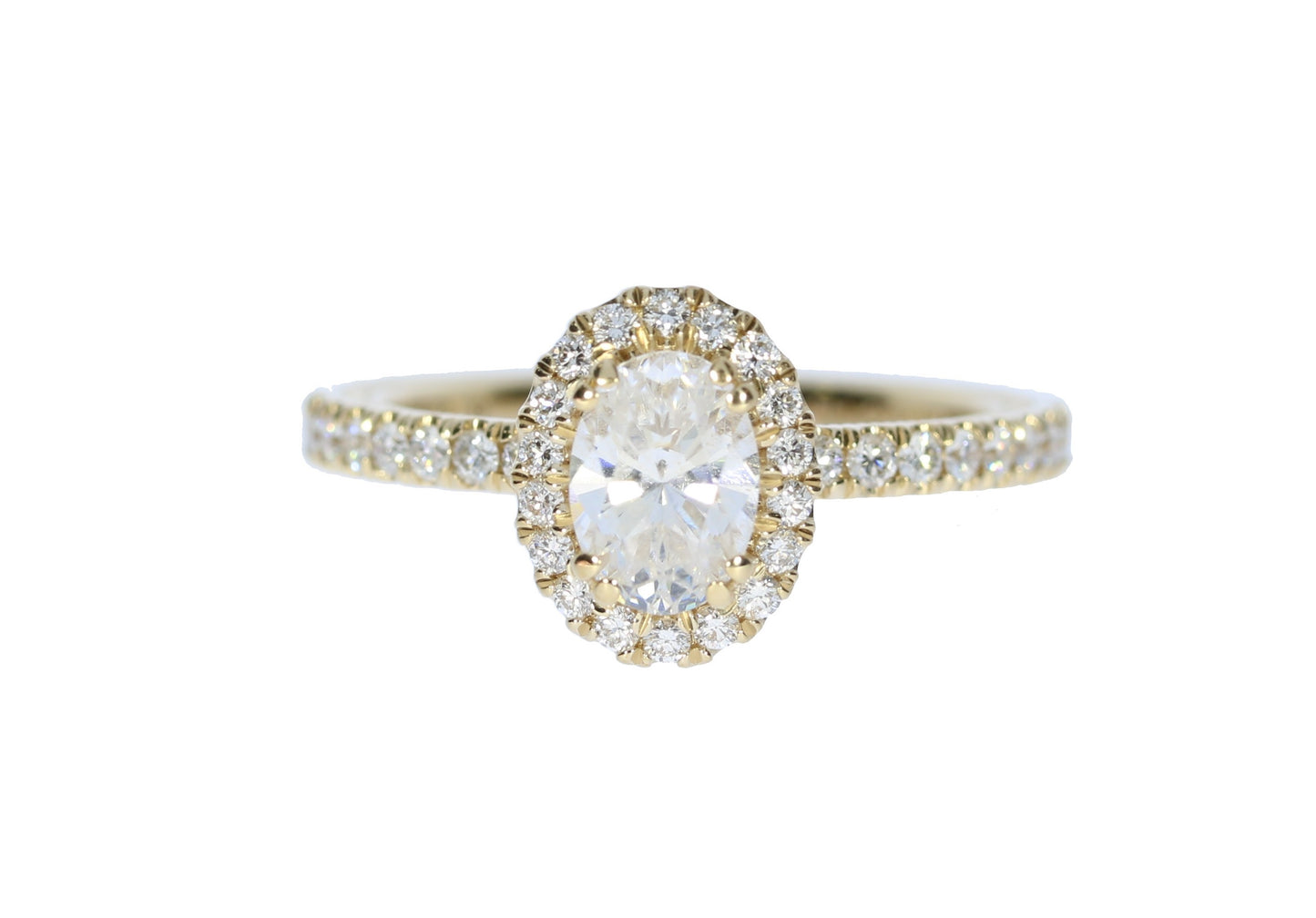 Verragio Tradition Collection Rose And White Gold Oval Halo Semi-Mount Engagement Ring