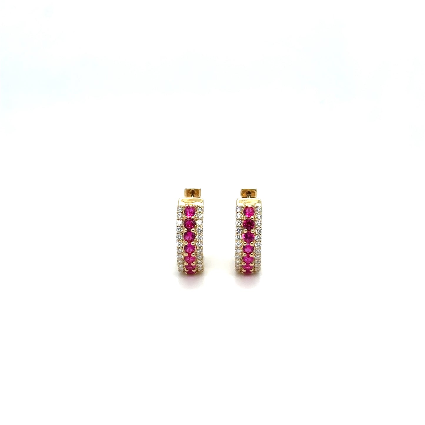 Ruby and Diamond Earrings