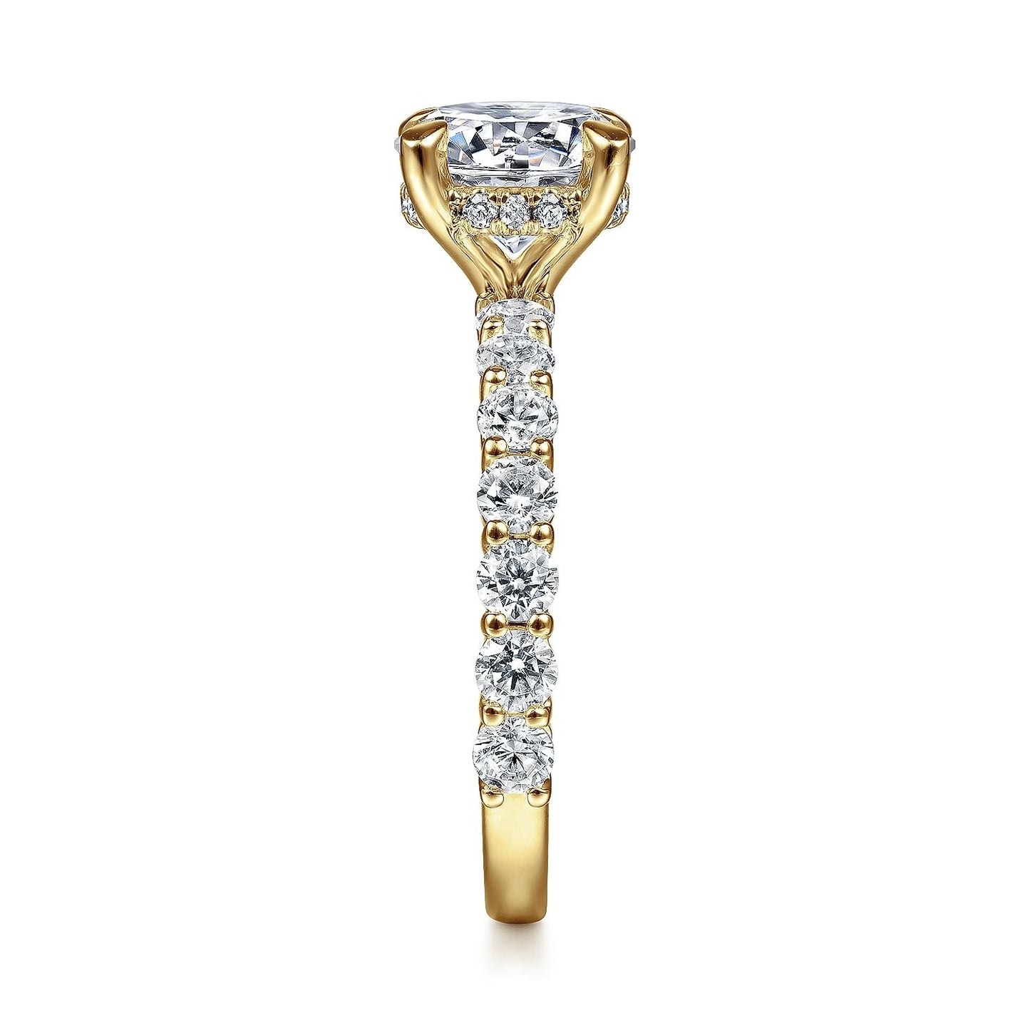 Gabriel & Co. Round Semi-Mount Engagement Ring - Diamond Semi-Mount Rings