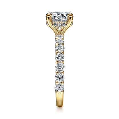 Gabriel & Co. Round Semi-Mount Engagement Ring - Diamond Semi-Mount Rings