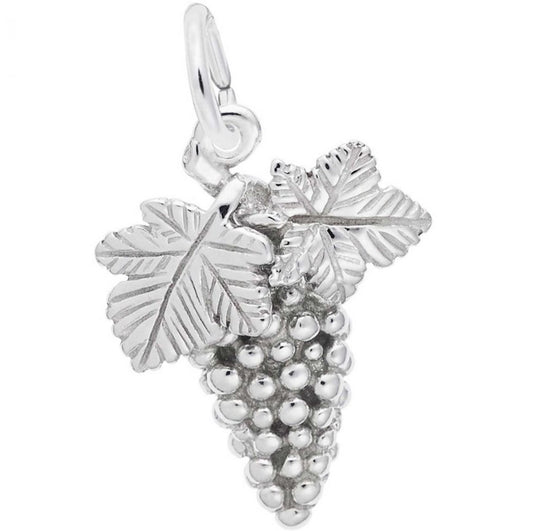 Rembrandt Grapes Charm - Silver Charms