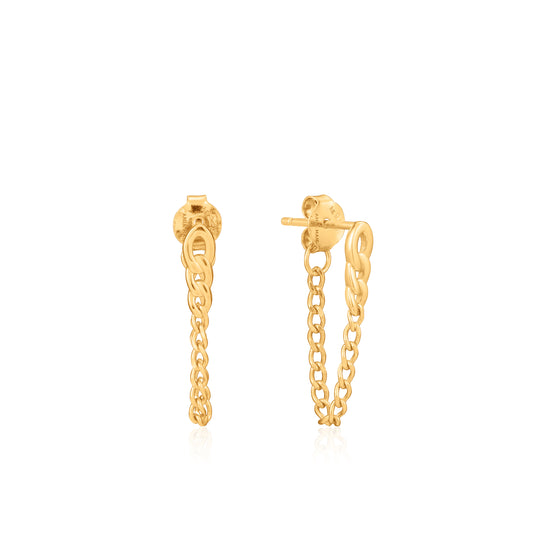 Ania Haie Curb Stud Earrings - Silver Earrings
