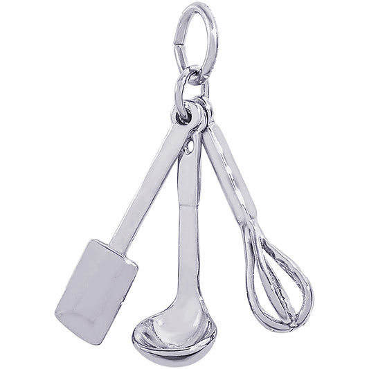 Rembrandt Utensils Charm - Silver Charms
