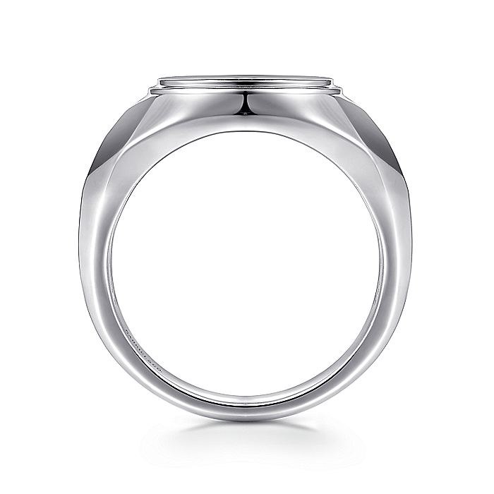 Gabriel & Co Sterling Silver Signet Ring