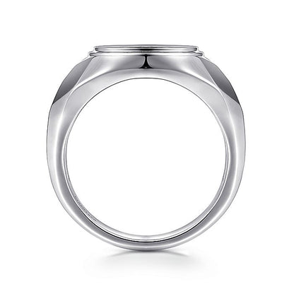 Gabriel & Co Sterling Silver Signet Ring