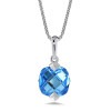 Colore Sterling Blue Topaz Necklace
