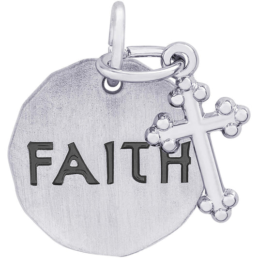 Rembrandt Faith Charm - Silver Charms
