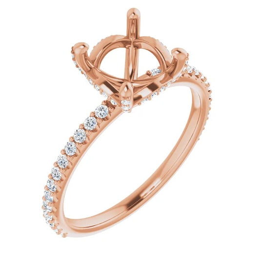 Diamond Semi-Mount Ring - Diamond Semi-Mount Rings