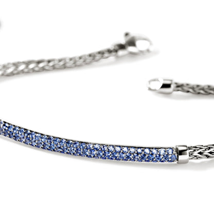 John Hardy Sterling Silver Essential Pavé Sapphire Bracelet