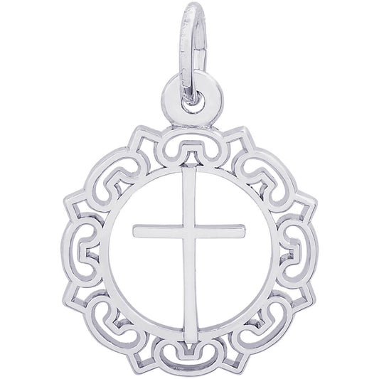 Rembrandt Cross Charm - Silver Charms