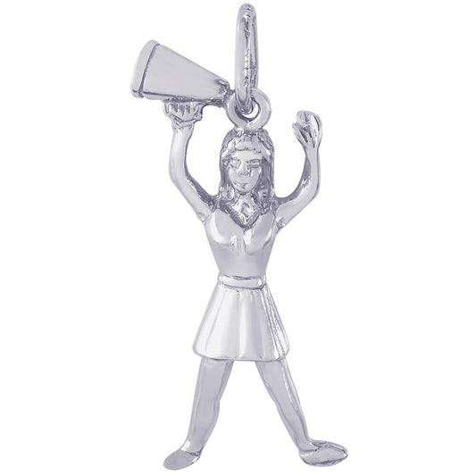 Rembrandt Cheerleader Charm - Silver Charms