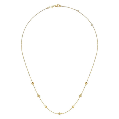 Gabriel & Co. Yellow Gold Necklace