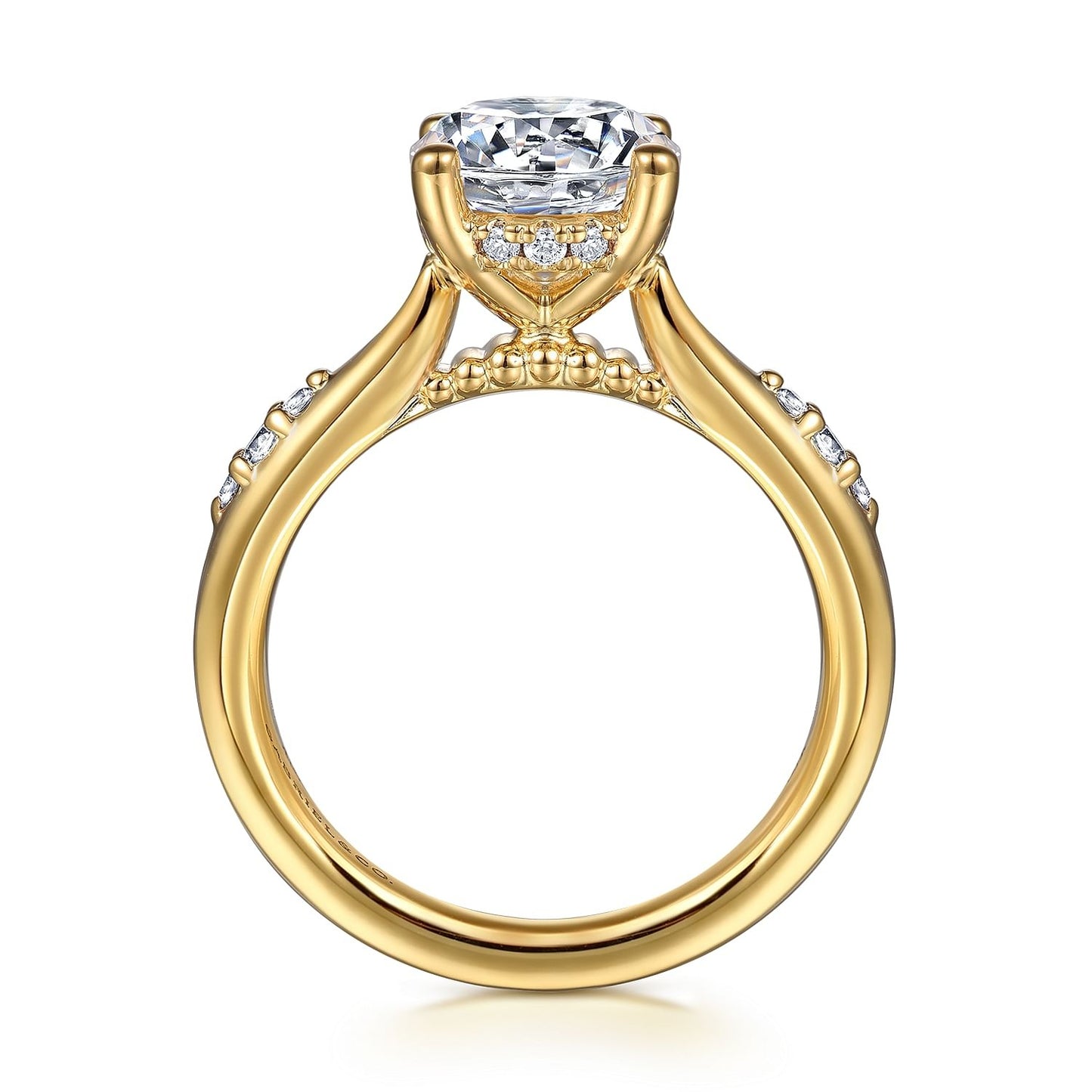Gabriel & Co. Round Semi-Mount Engagement Ring - Diamond Semi-Mount Rings