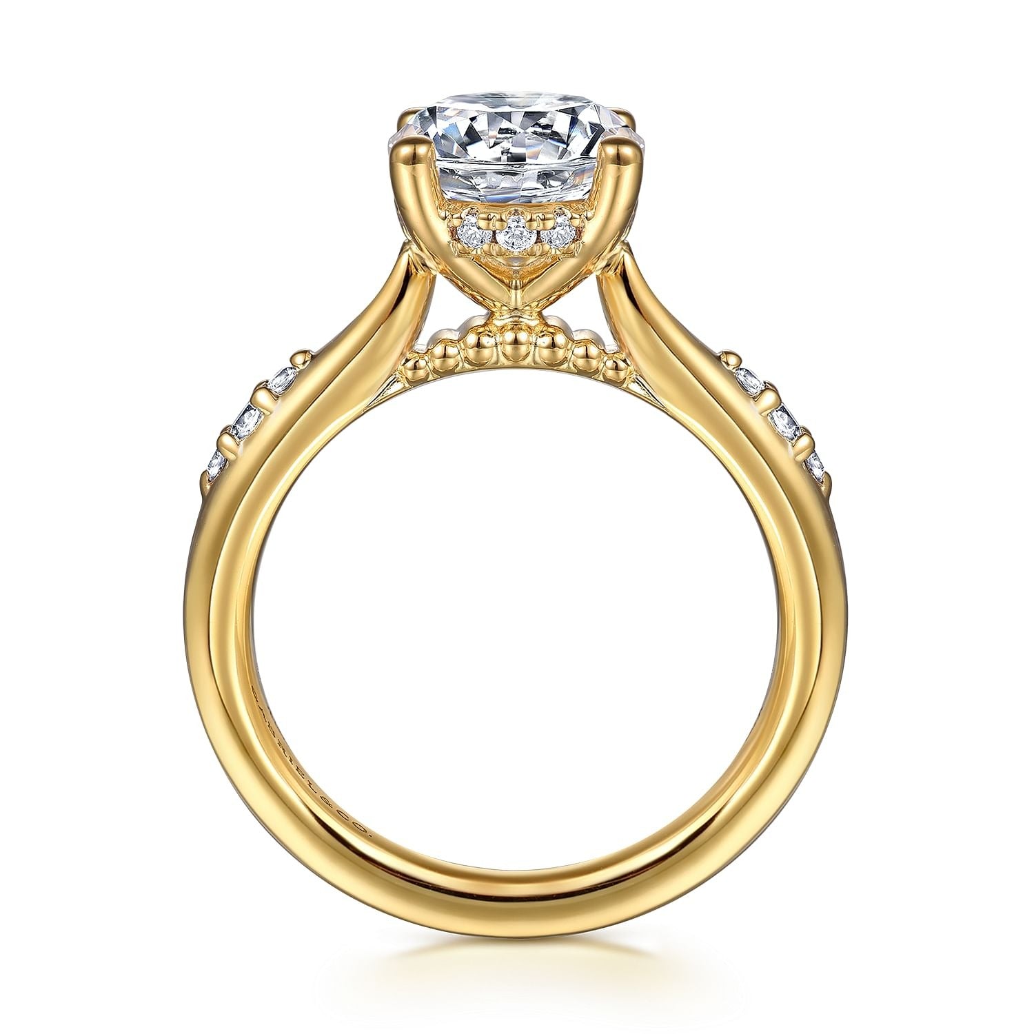 Gabriel & Co. Round Semi-Mount Engagement Ring - Diamond Semi-Mount Rings