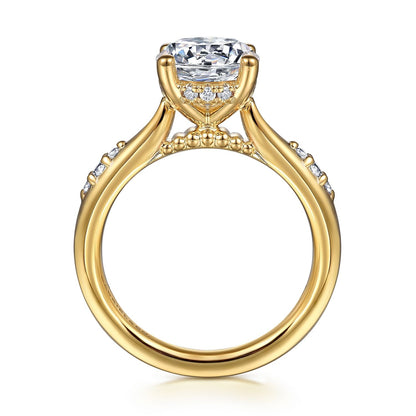 Gabriel & Co. Round Semi-Mount Engagement Ring - Diamond Semi-Mount Rings