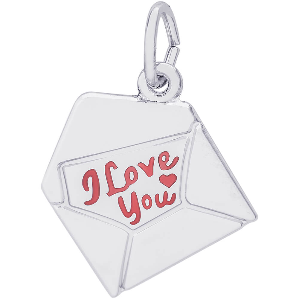 Rembrandt I Love You Letter Charm - Silver Charms