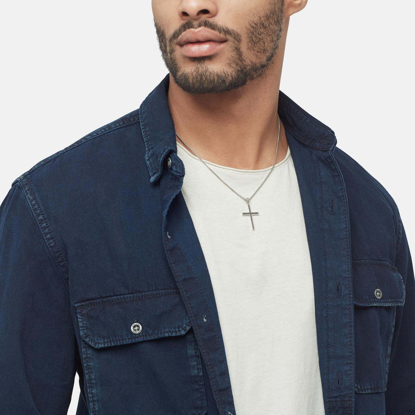 John Hardy Sterling Silver Jawan Cross Pendant Necklace