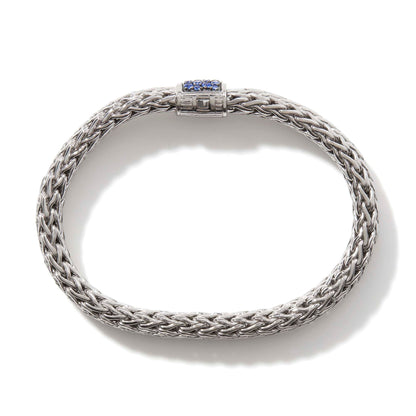 John Hardy Sterling Silver Icon Bracelet With Sapphires