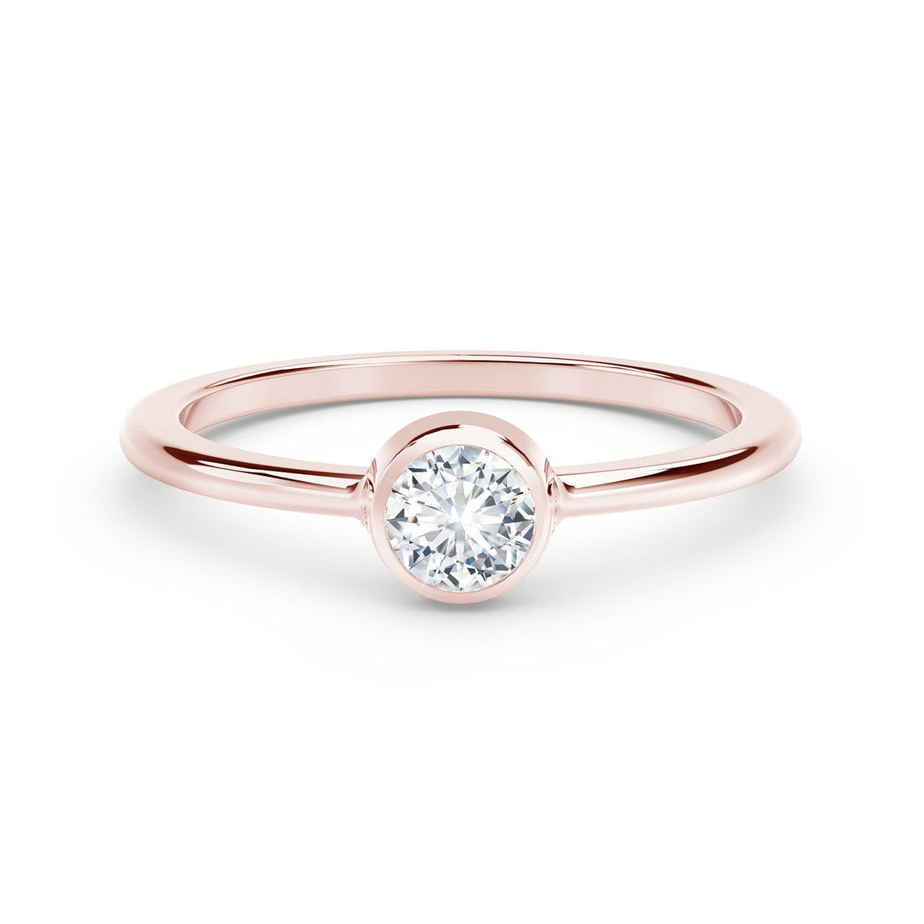 Forevermark Tribute Collection Classic Bezel Stackable Ring - Diamond Fashion Rings - Women's