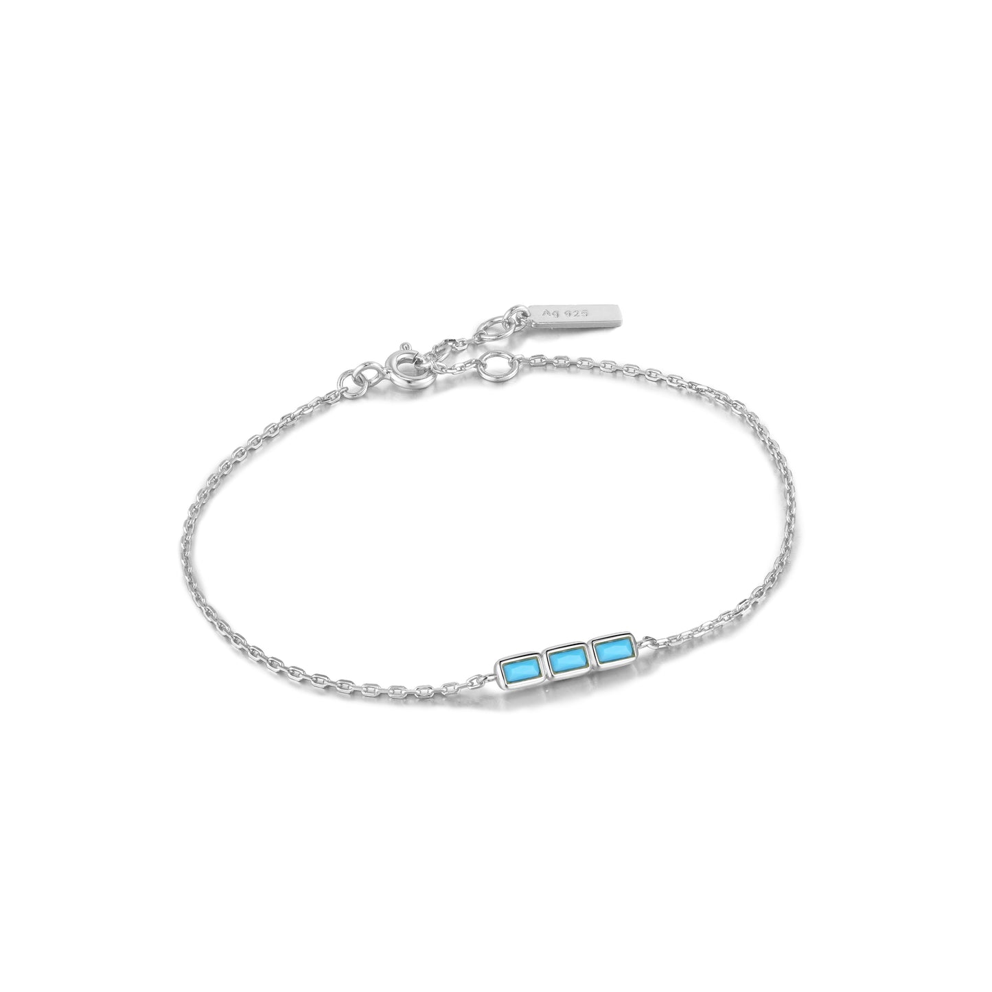 Ania Haie Turquoise Bar Bracelet - Silver Bracelets