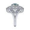 Gabriel & Co Sterling Silver Filigree Gemstone Ring
