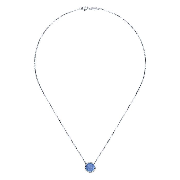Gabriel And Co Blue Onyx Necklace - Colored Stone Necklace