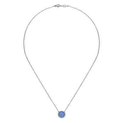 Gabriel And Co Blue Onyx Necklace - Colored Stone Necklace