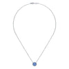 Gabriel And Co Blue Onyx Necklace