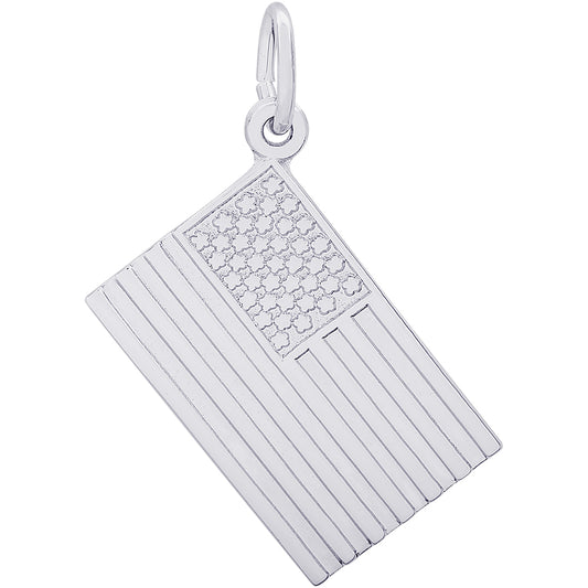 Rembrandt Flag Charm - Silver Charms
