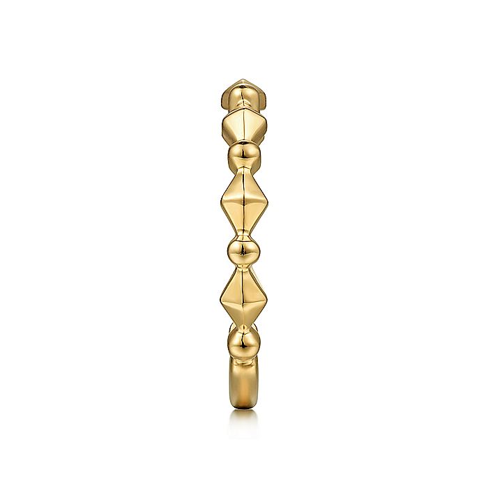 Gabriel & Co. Yellow Gold Geometric Station Ring - Gold Fashion Rings - Women's
