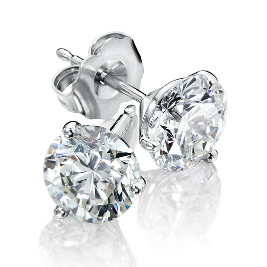 Laboratory Grown Diamond Stud Earrings - Diamond Stud Earrings