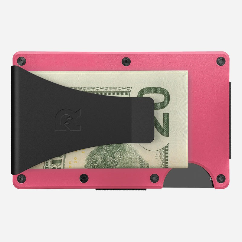 Ridge Wallet - Flamingo Pink - Money Clip - William Henry Money Clip