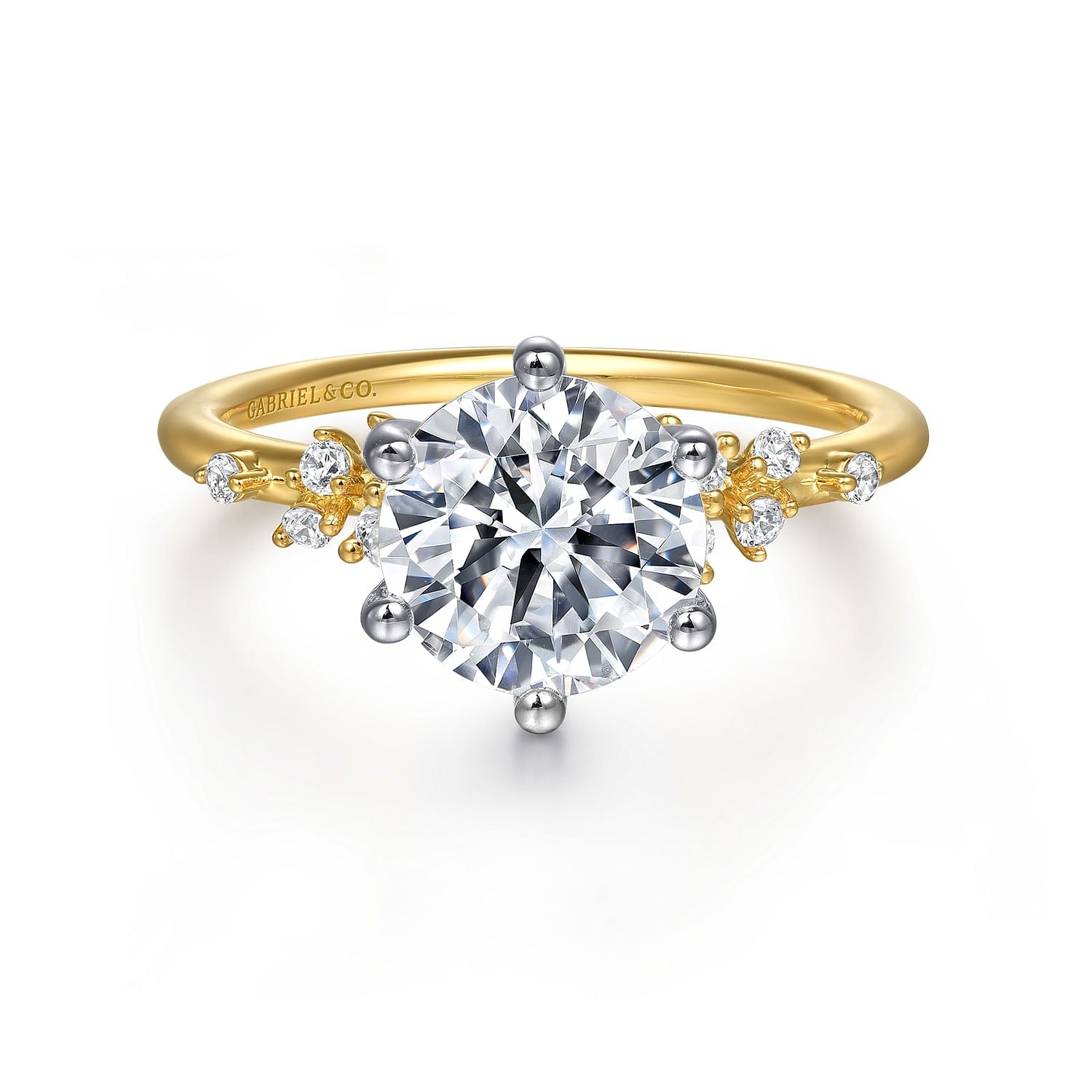 Gabriel & Co Round Semi-Mount Engagement Ring - Diamond Semi-Mount Rings