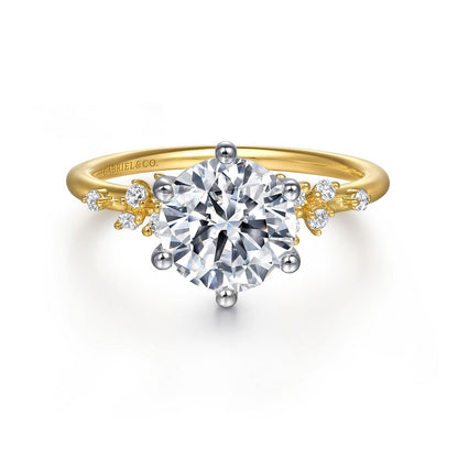Gabriel & Co Round Semi-Mount Engagement Ring - Diamond Semi-Mount Rings