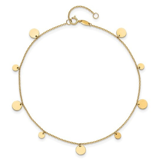Yellow Gold Anklet - Anklets