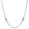 Gabriel & Co Sterling Silver Filigree Bead Station Necklace