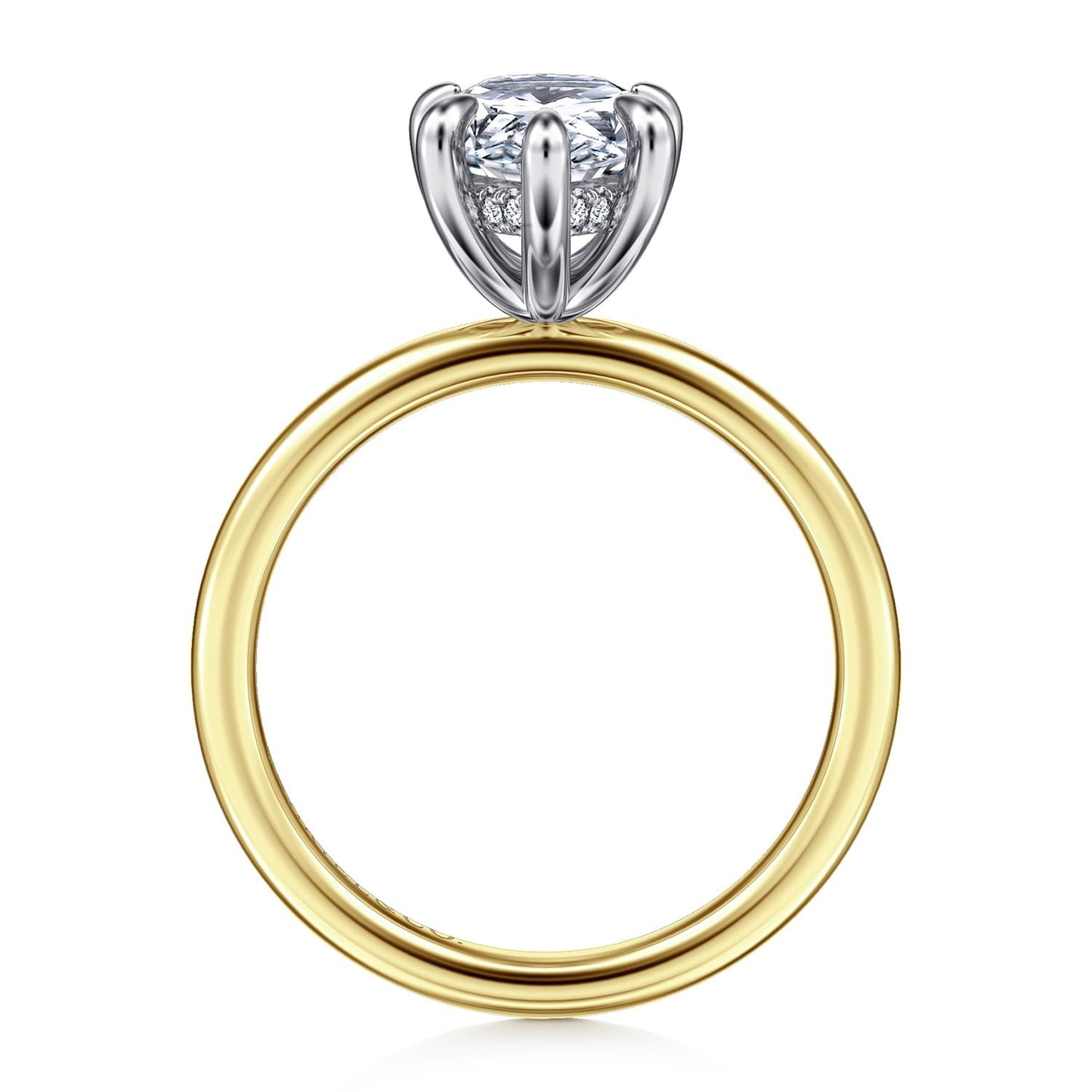 Gabriel & Co. Pear Semi-Mount Engagement Ring