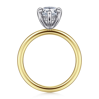 Gabriel & Co. Pear Semi-Mount Engagement Ring