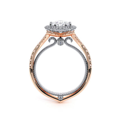 Verragio Couture Collection Rose & White Gold Halo Engagement Ring