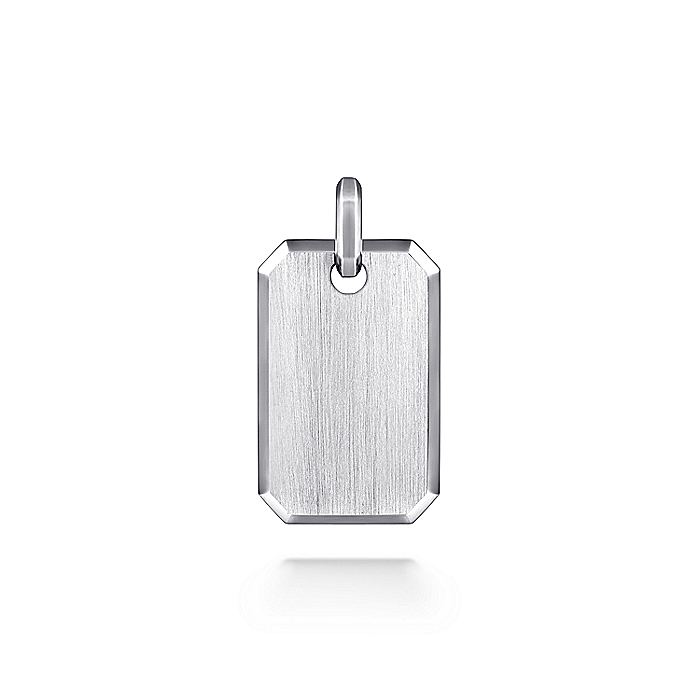 Gabriel & Co Sterling Silver Dog Tag Pendant