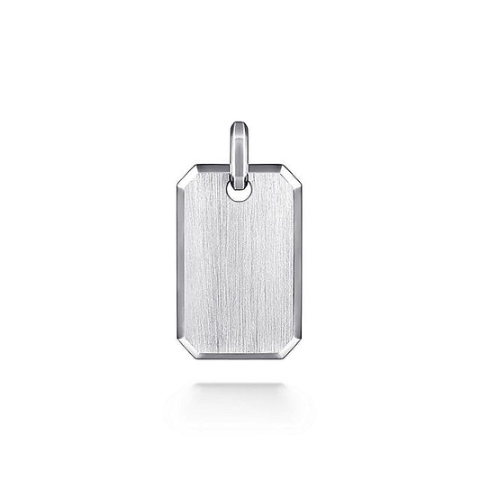 Gabriel & Co Sterling Silver Dog Tag Pendant