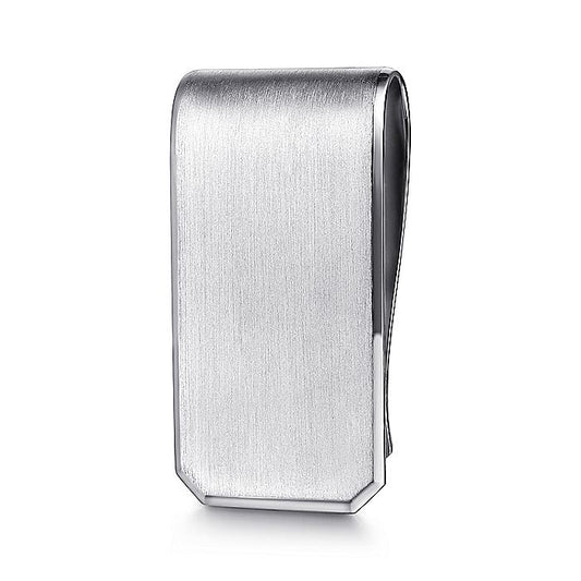 Gents Gabriel & Co. Sterling Silver Money Clip with Satin Finish - Gents Money Clip